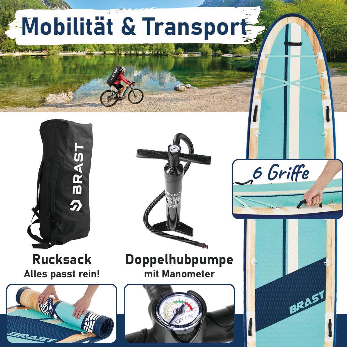 brast-family-sup-board-370-aufblasbar-xxl-stand-up-paddle-set-250kg image 4