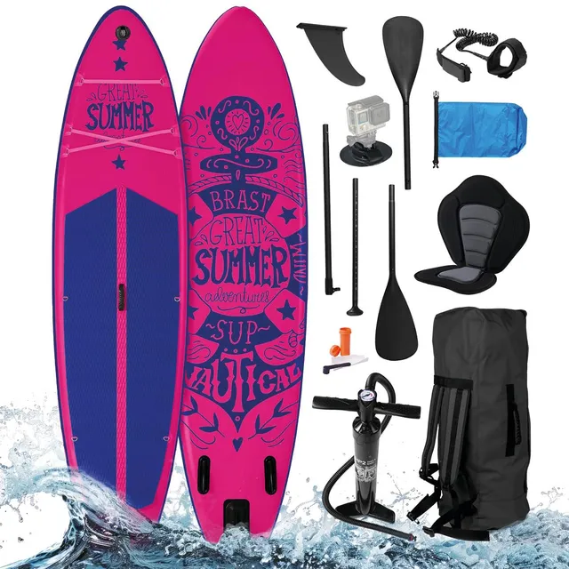 brast-summer-sup-board-set-320x81cm-200kg-mit-kajaksitz image 1