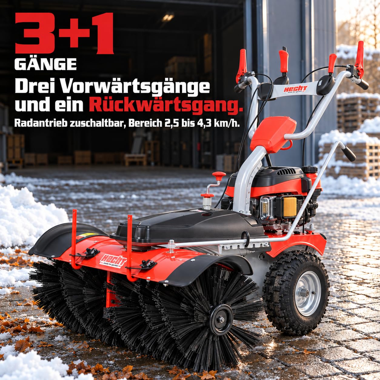 hecht-kehrmaschine-benzin-100cm-set-mit-schneeschild-auffangbox image 8