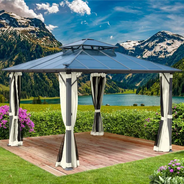 brast-pagode-pavillon-3-5x3-5m-beige-mit-moskitonetz image 1