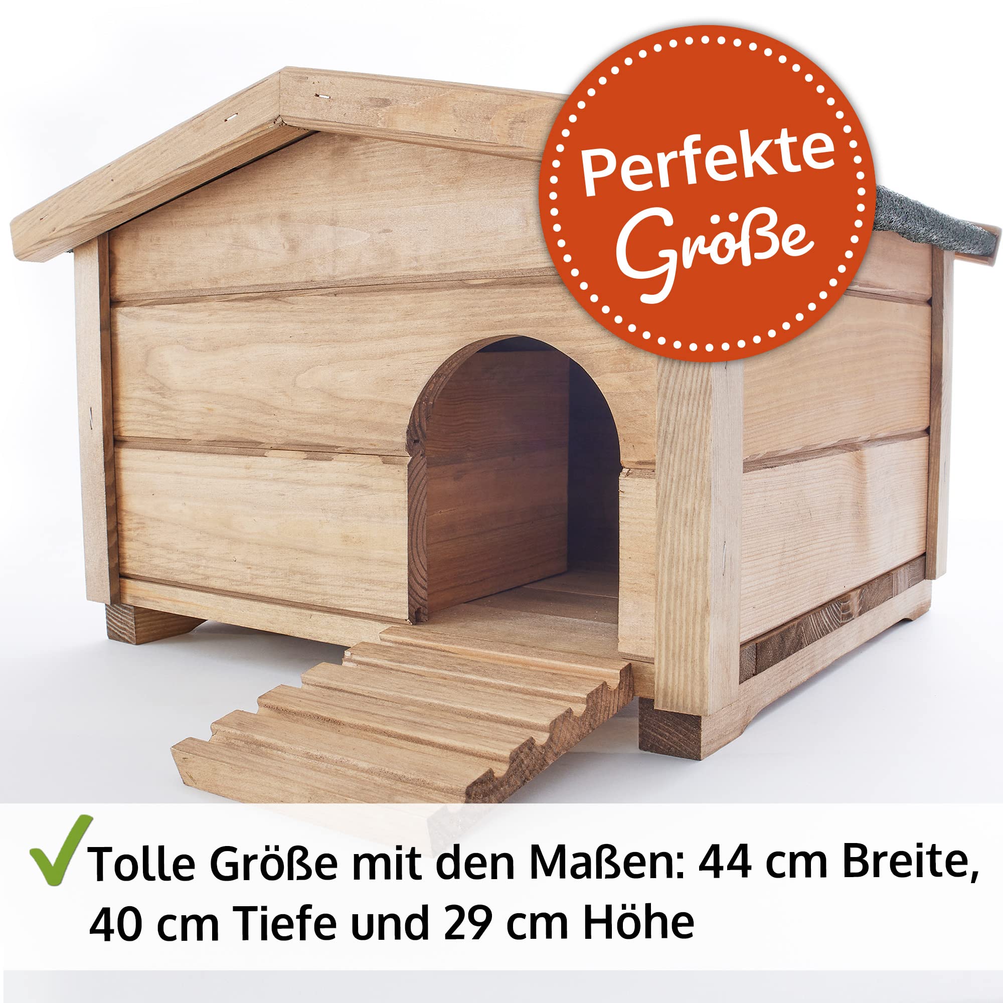 zooprinz-ruby-igelhaus-holz-mit-boden-und-bitumendach image 3