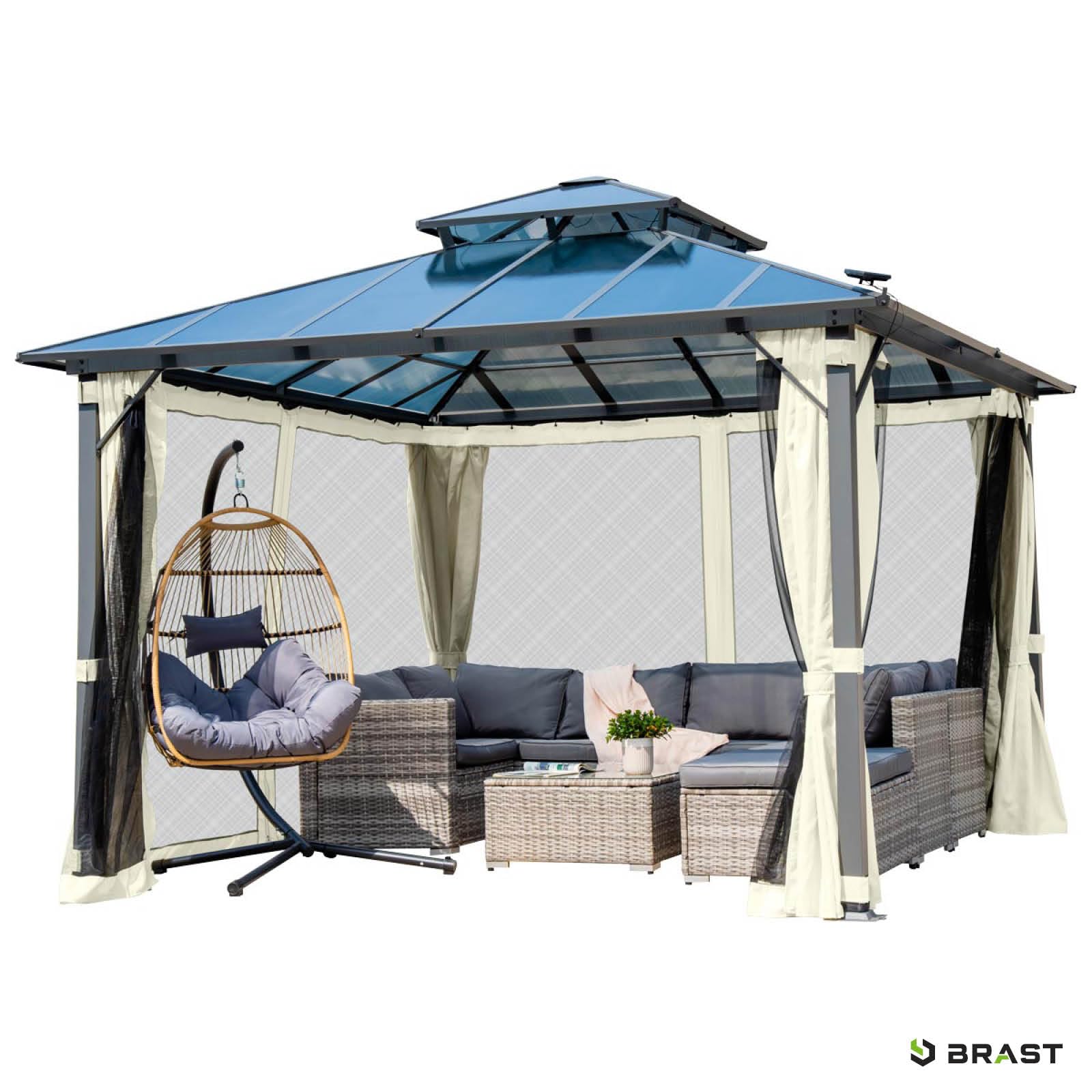 brast-pagode-pavillon-3-5x3-5m-beige-mit-moskitonetz image 8
