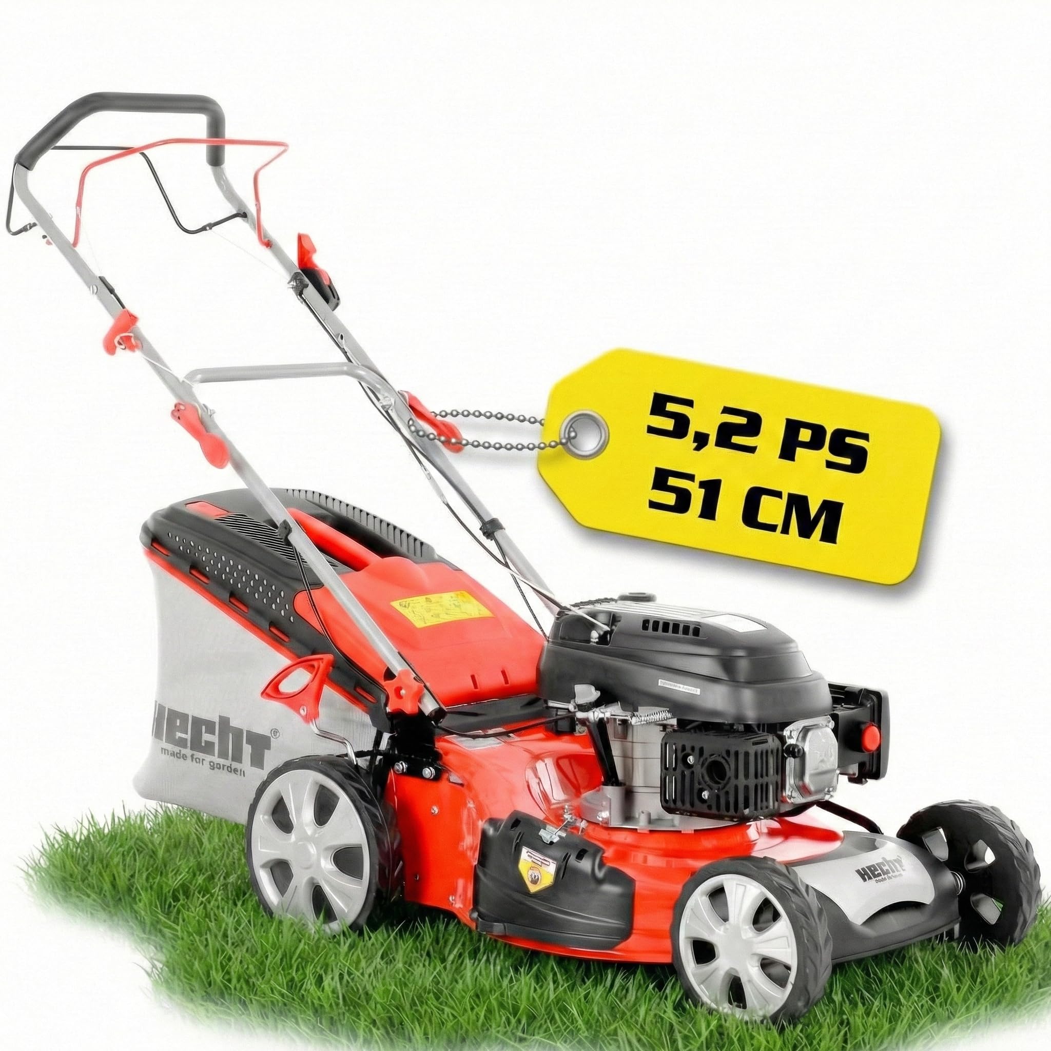 hecht-benzin-rasenm-her-51cm-5-2ps-mit-antrieb-und-70l-korb image 1