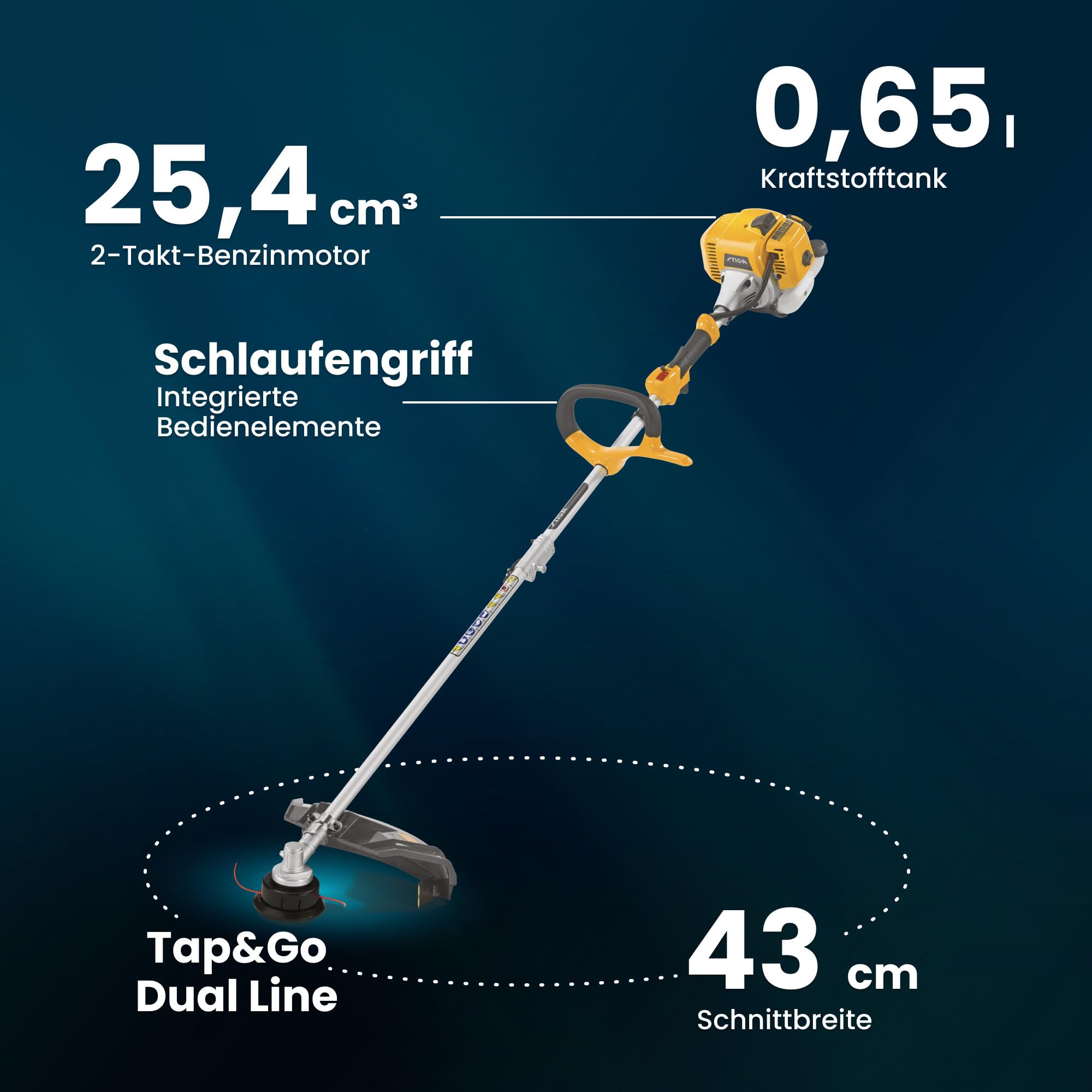 stiga-bc-330-a-benzin-motorsense-43-cm-mit-faden-und-messer image 6
