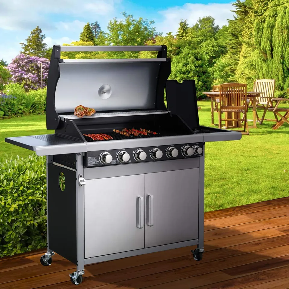 brast-br-gg-7000-gasgrill-edelstahl-6-1-brenner-mit-haube image 1
