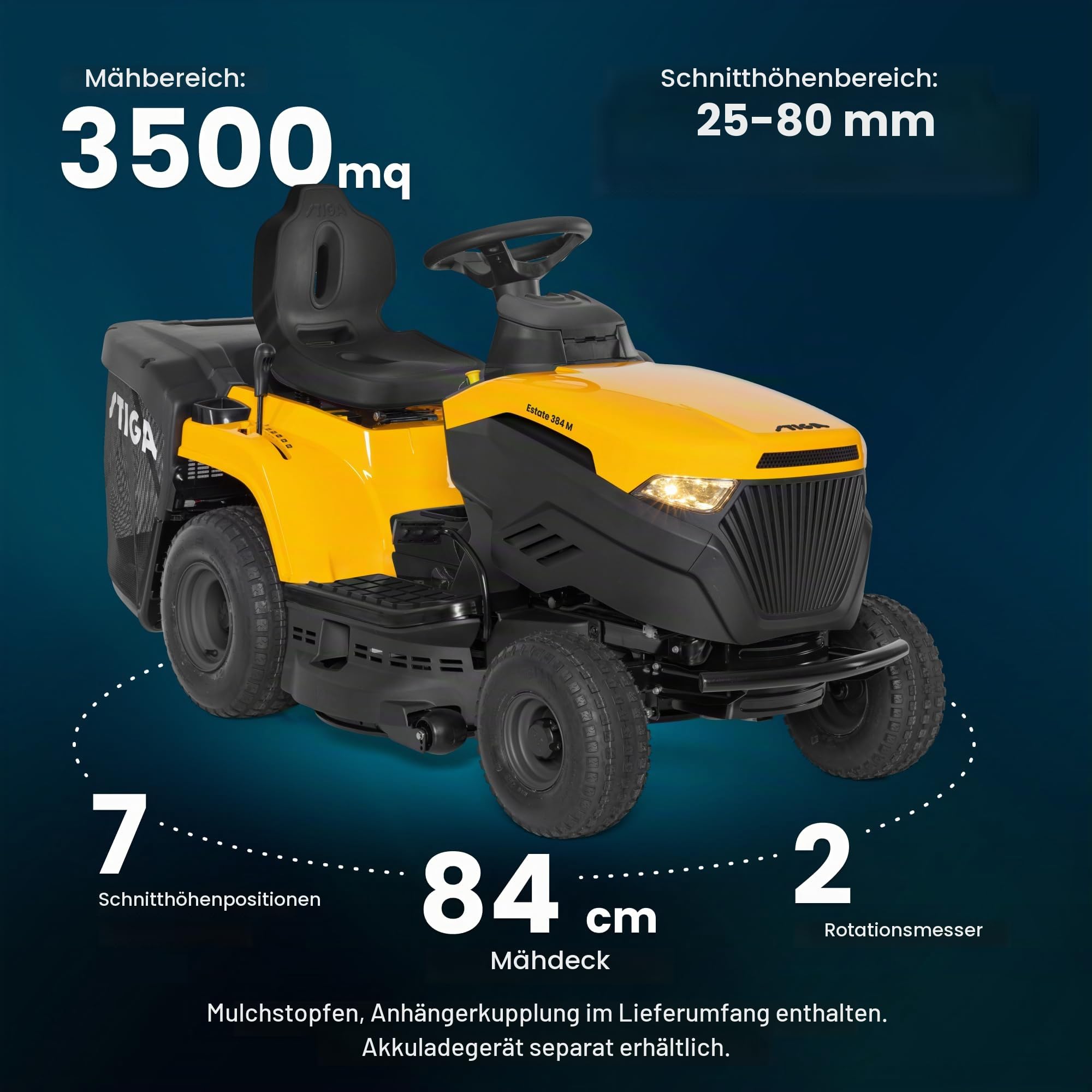 stiga-estate-384-m-gartentraktor-benzin-84cm-200l image 6