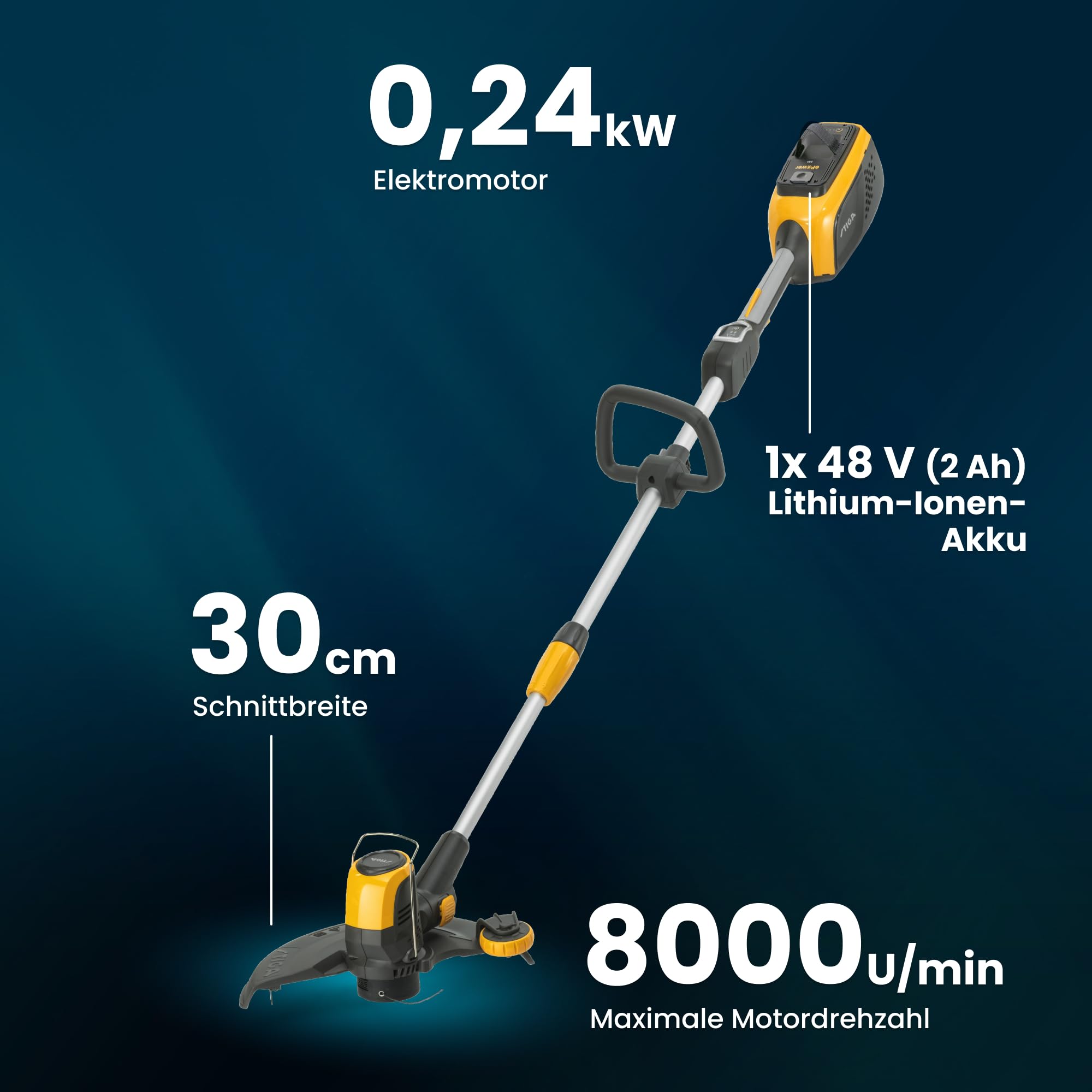 stiga-gt-500e-kit-akku-rasentrimmer-48-v-30-cm-mit-akku image 6