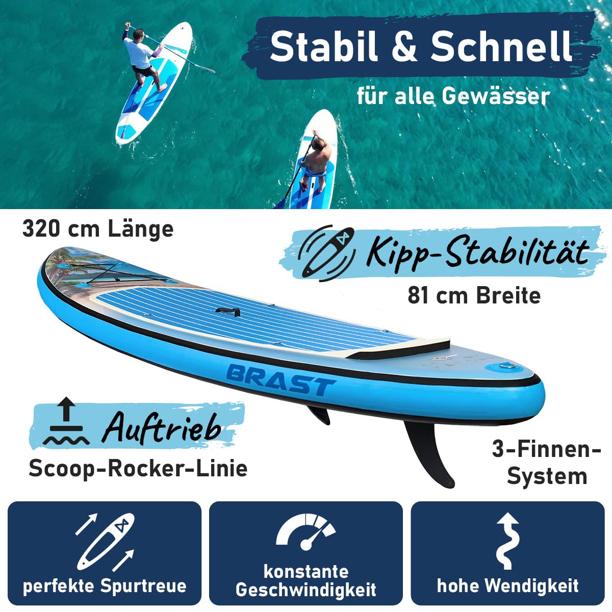 brast-tropic-sup-board-set-320-cm-aufblasbar-mit-zubeh-r image 2
