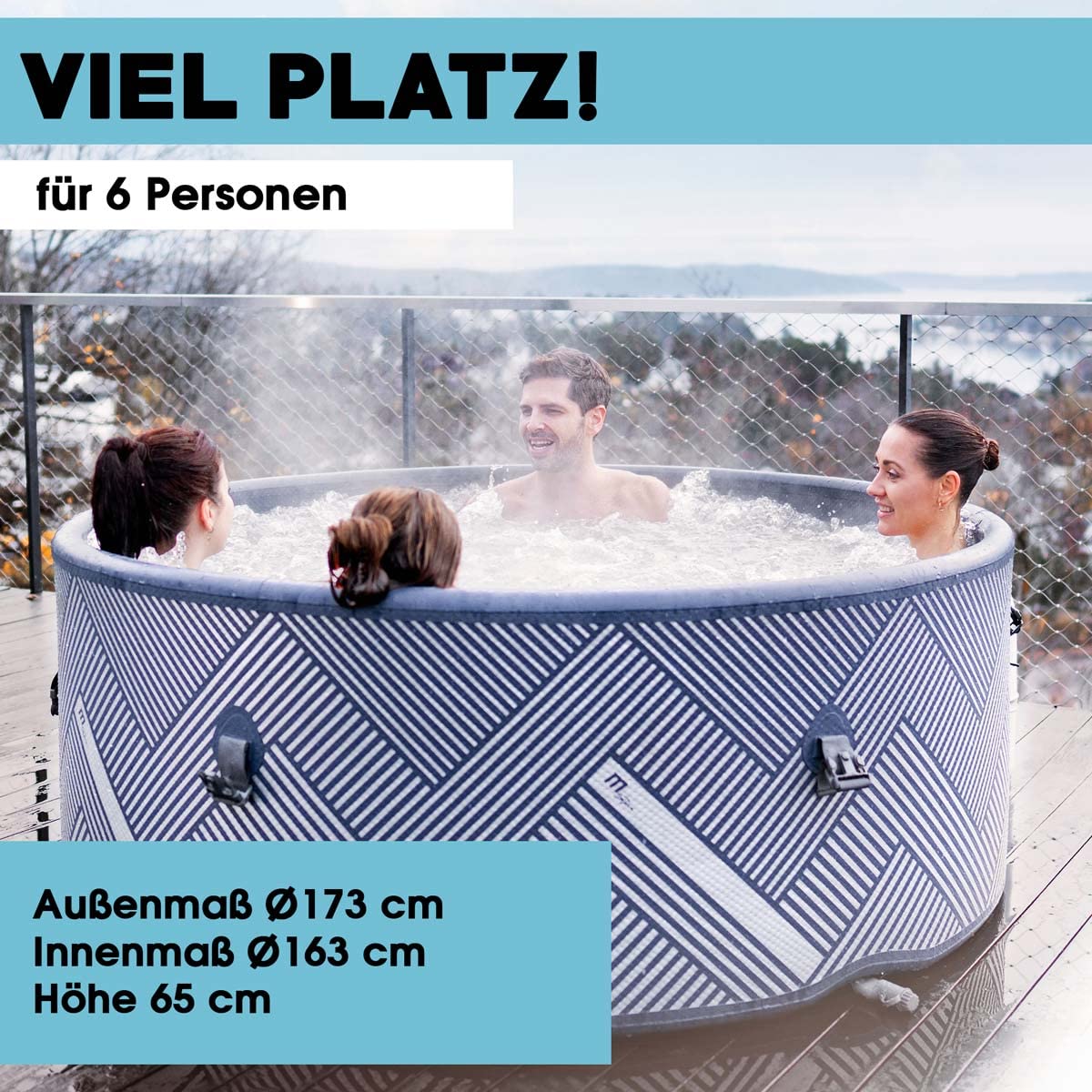 brast-whirlpool-mspa-naval-6-personen-173cm-blau-bubble image 2