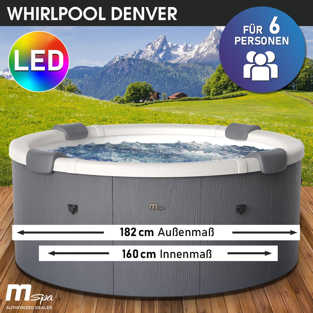 brast-denver-whirlpool-6-personen-182-cm-feste-wand image 2