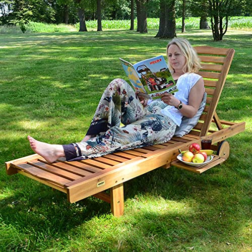 hecht-resort-a-lounger-gartenliege-akazienholz-mit-tisch image 8