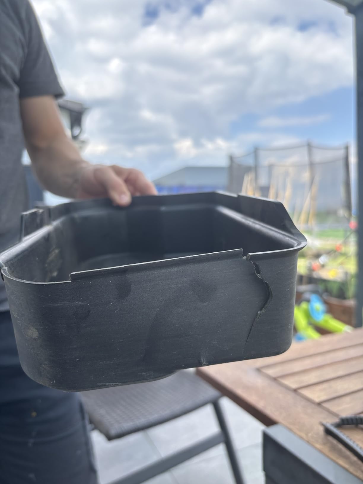 Großer Korb ist praktisch