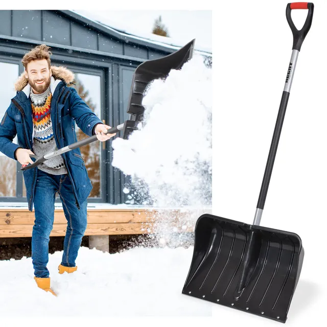 hecht-schneeschieber-gro-mit-stahlkante-54cm-kunststoff image 1