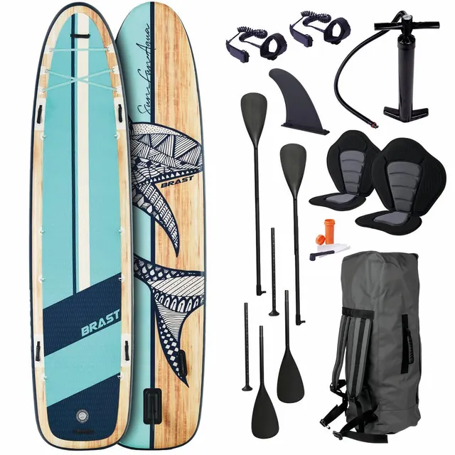 brast-family-sup-board-370-aufblasbar-xxl-stand-up-paddle-set-250kg image 1