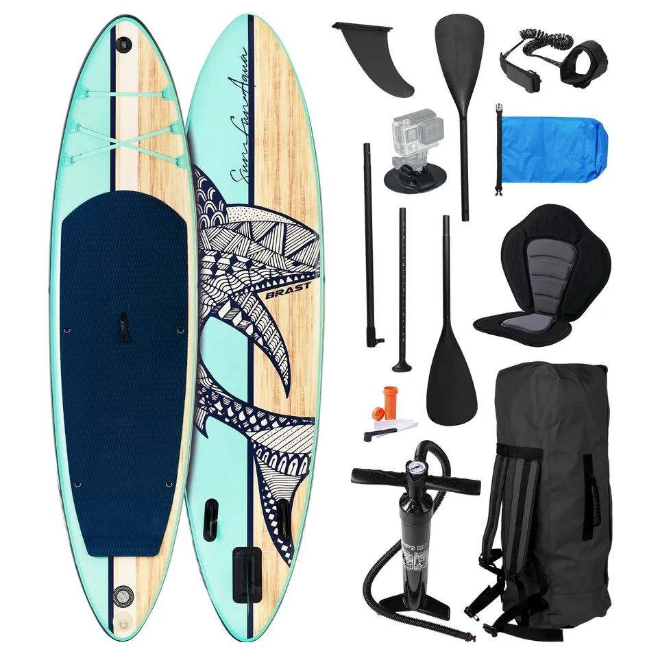 brast-shark-sup-board-320x81cm-set-mit-kajaksitz image 1