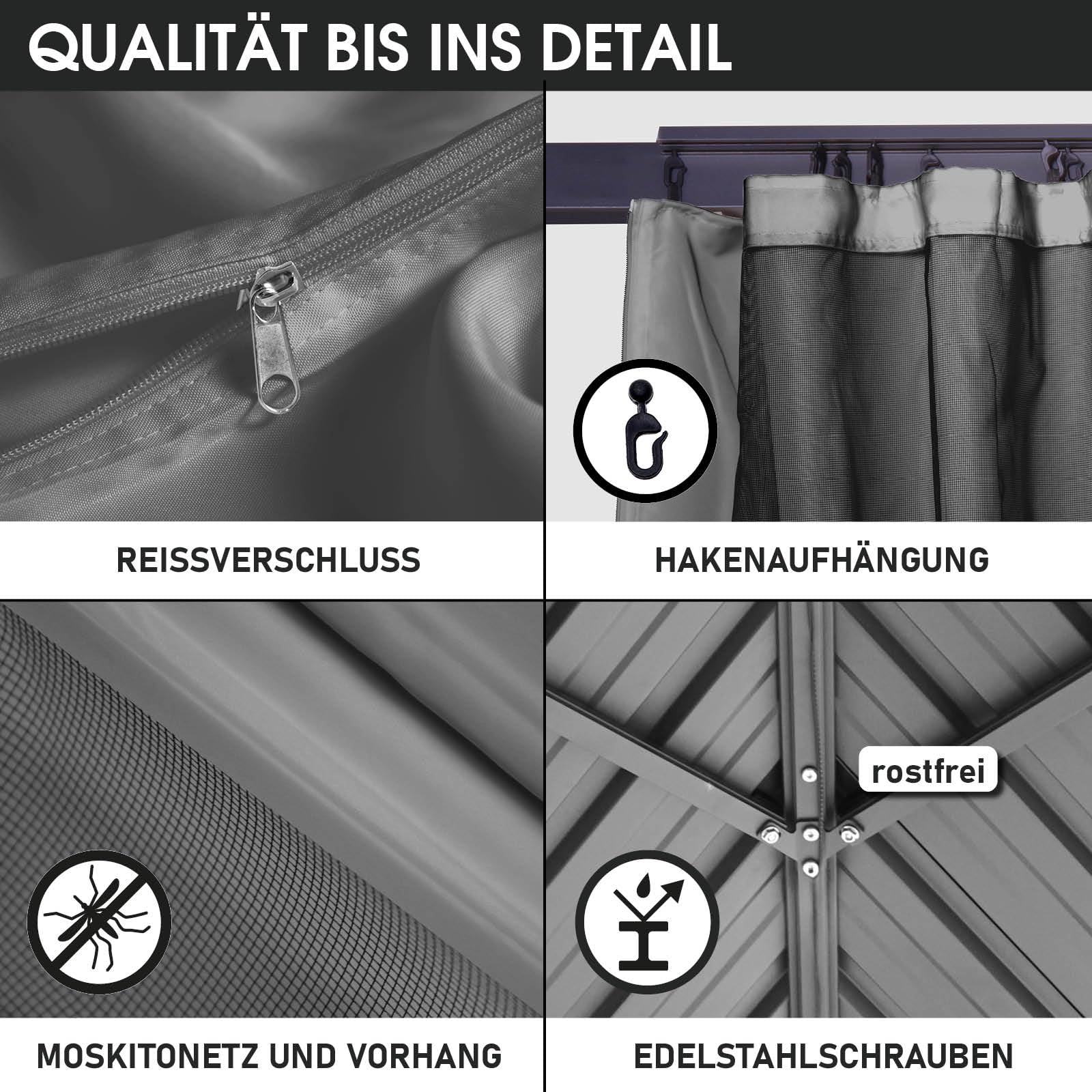 brast-pavillon-miami-alu-4x4m-hardtop-stahldach-anthrazit image 6