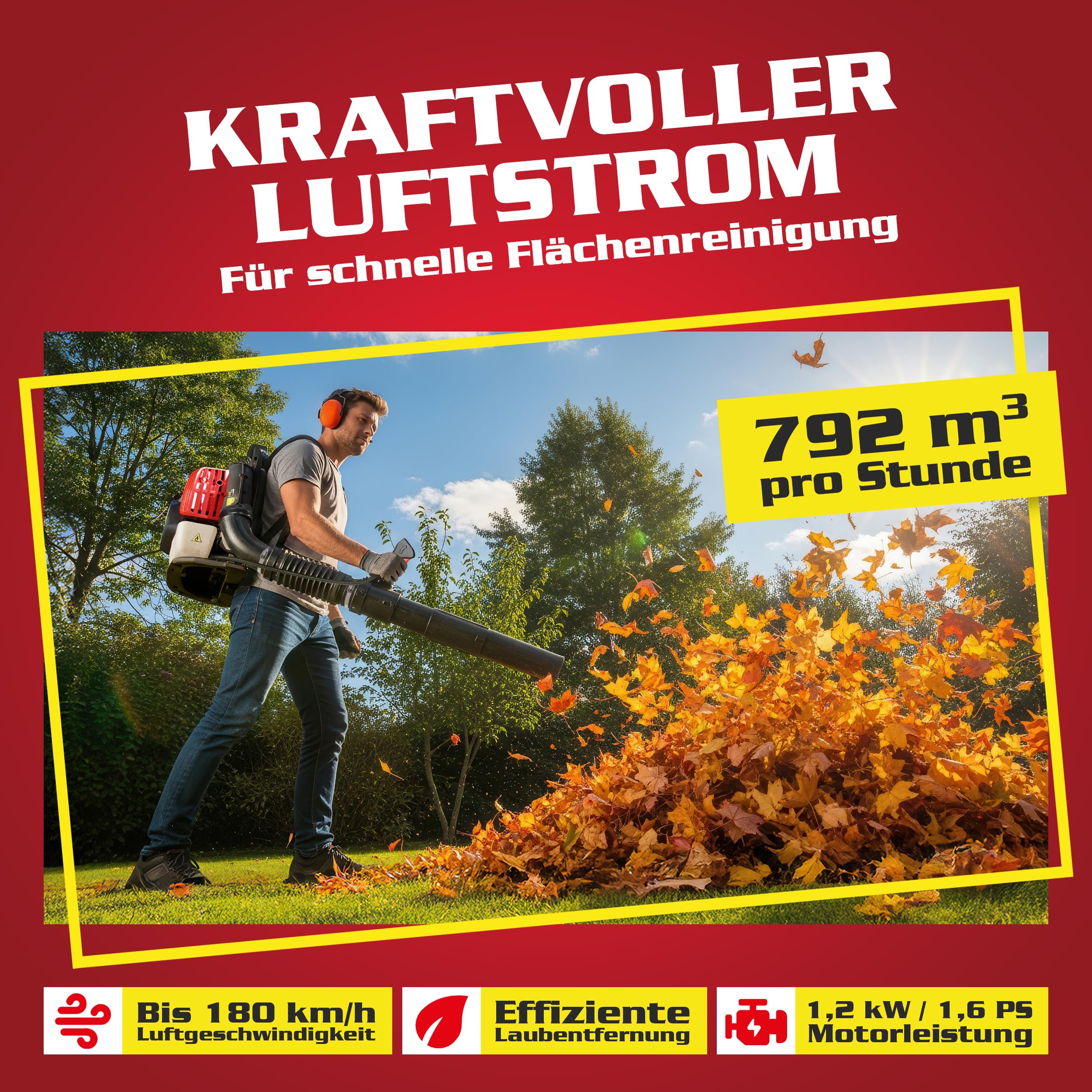 hecht-benzin-laubbl-ser-43-cm-mit-180-km-h-luftstrom image 2