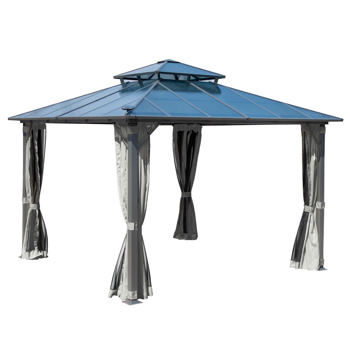 brast-pagode-pavillon-3-5x3-5m-hellgrau-mit-led image 8