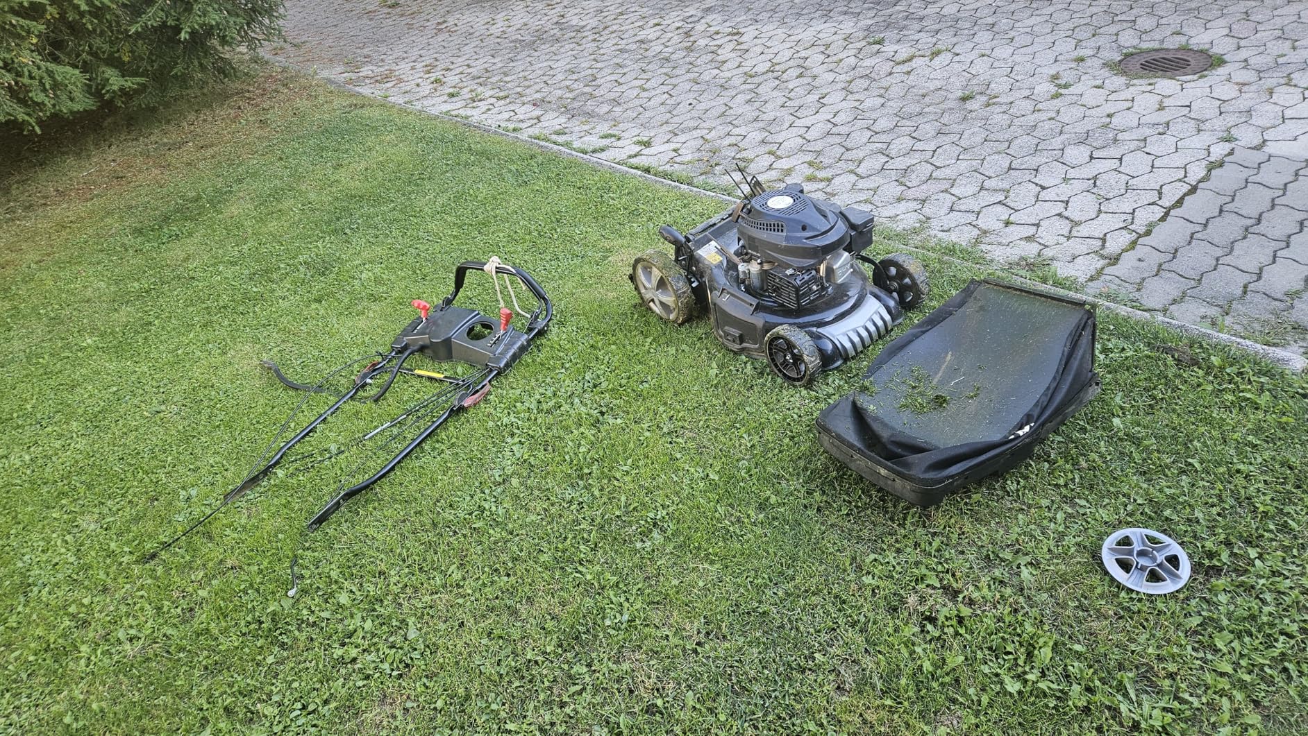 Start auf Knopf