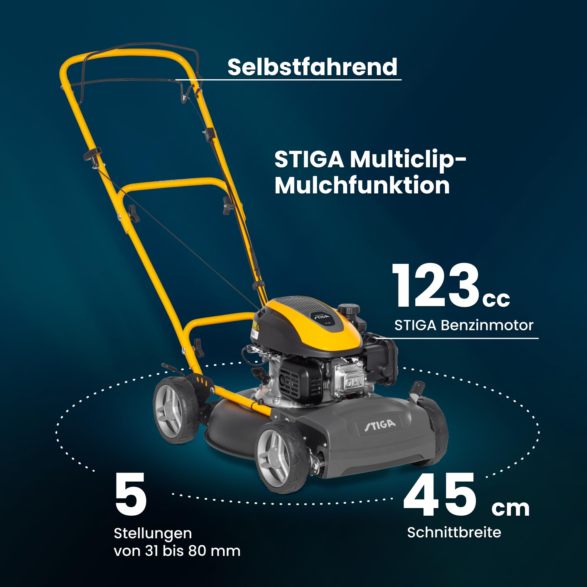 stiga-multiclip-47-s-benzin-rasenm-her-45-cm-mit-radantrieb-mulch image 7