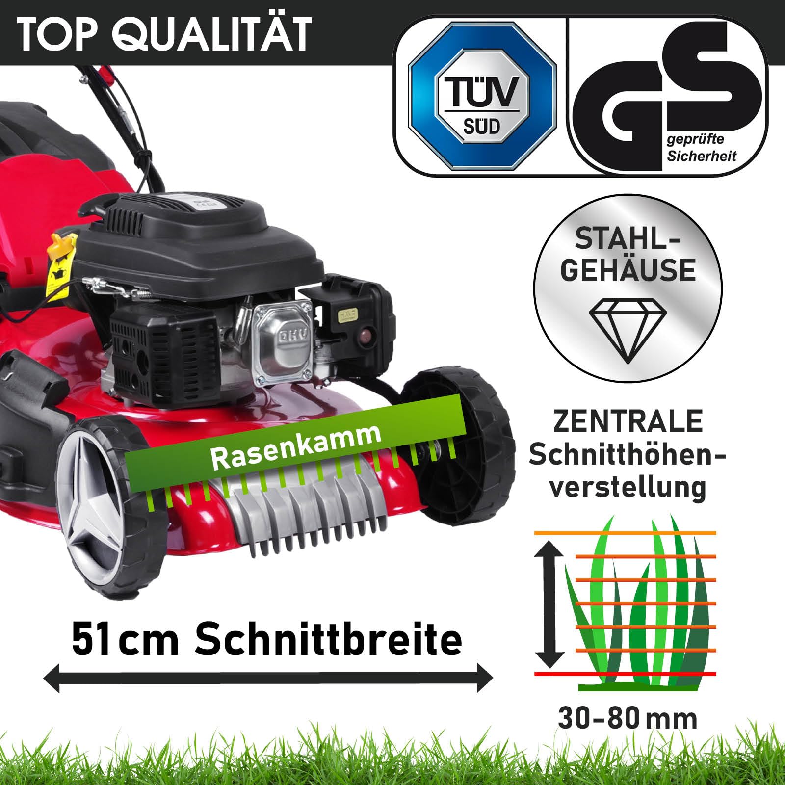 brast-benzin-rasenm-her-7ps-51-cm-rot-mit-radantrieb image 4