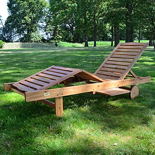 hecht-resort-a-lounger-gartenliege-akazienholz-mit-tisch image 2