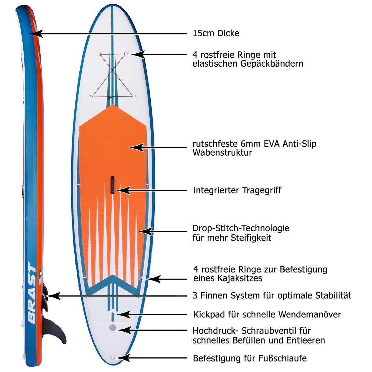 brast-pro-sup-board-320-orange-aufblasbar-set-120-kg image 3
