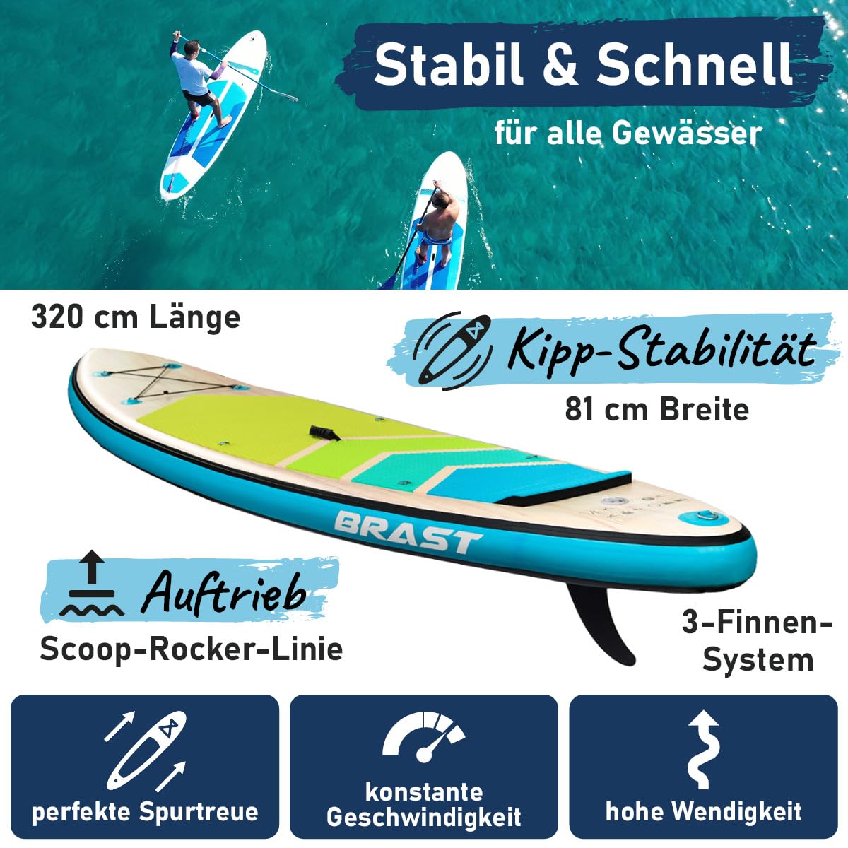 brast-tropic-sup-board-320-aufblasbares-set-mit-kajaksitz image 2