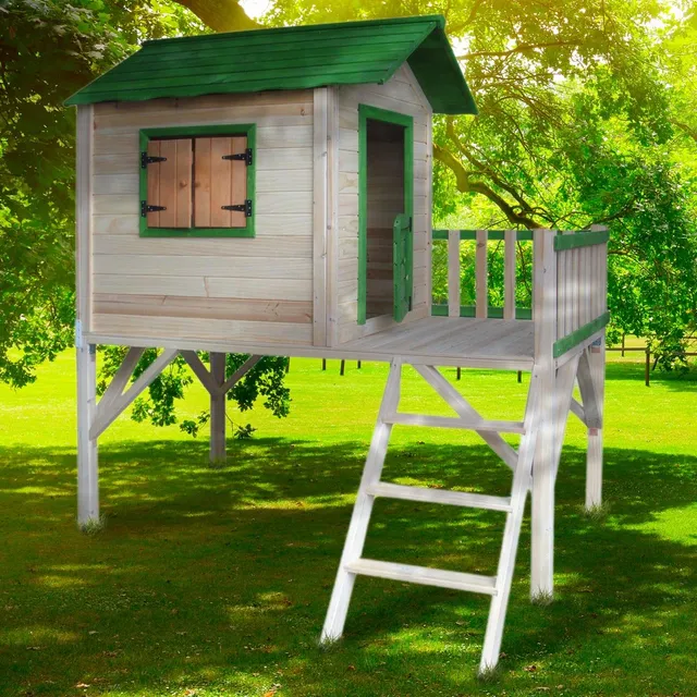 brast-adventure-spielhaus-holz-stelzenhaus-mit-balkon-167x191x216-cm image 1