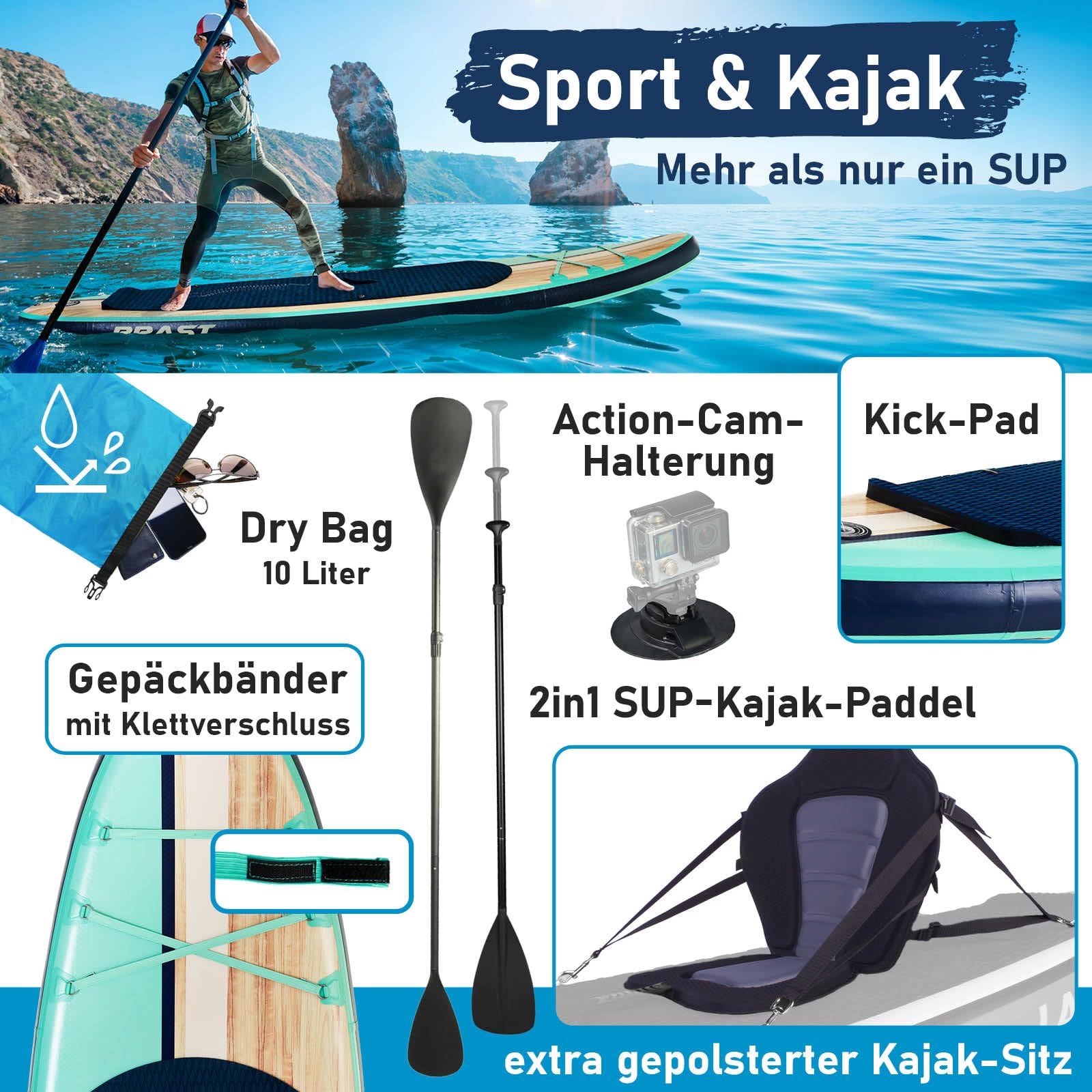 brast-shark-sup-board-320x81cm-set-mit-kajaksitz image 5