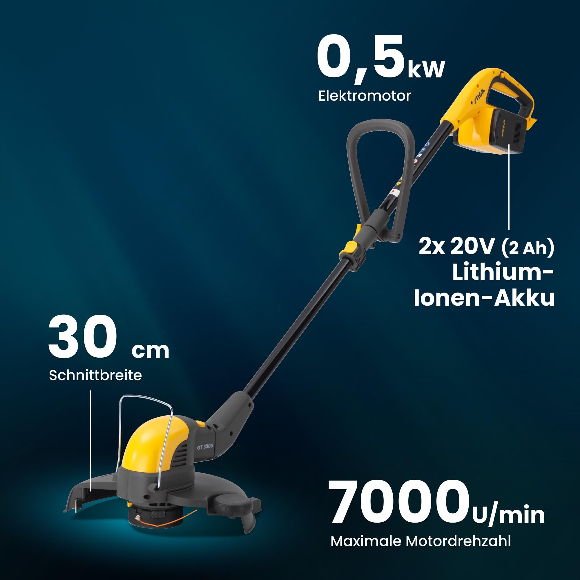stiga-gt-300e-kit-akku-rasentrimmer-30cm-mit-2x20v-akku image 6