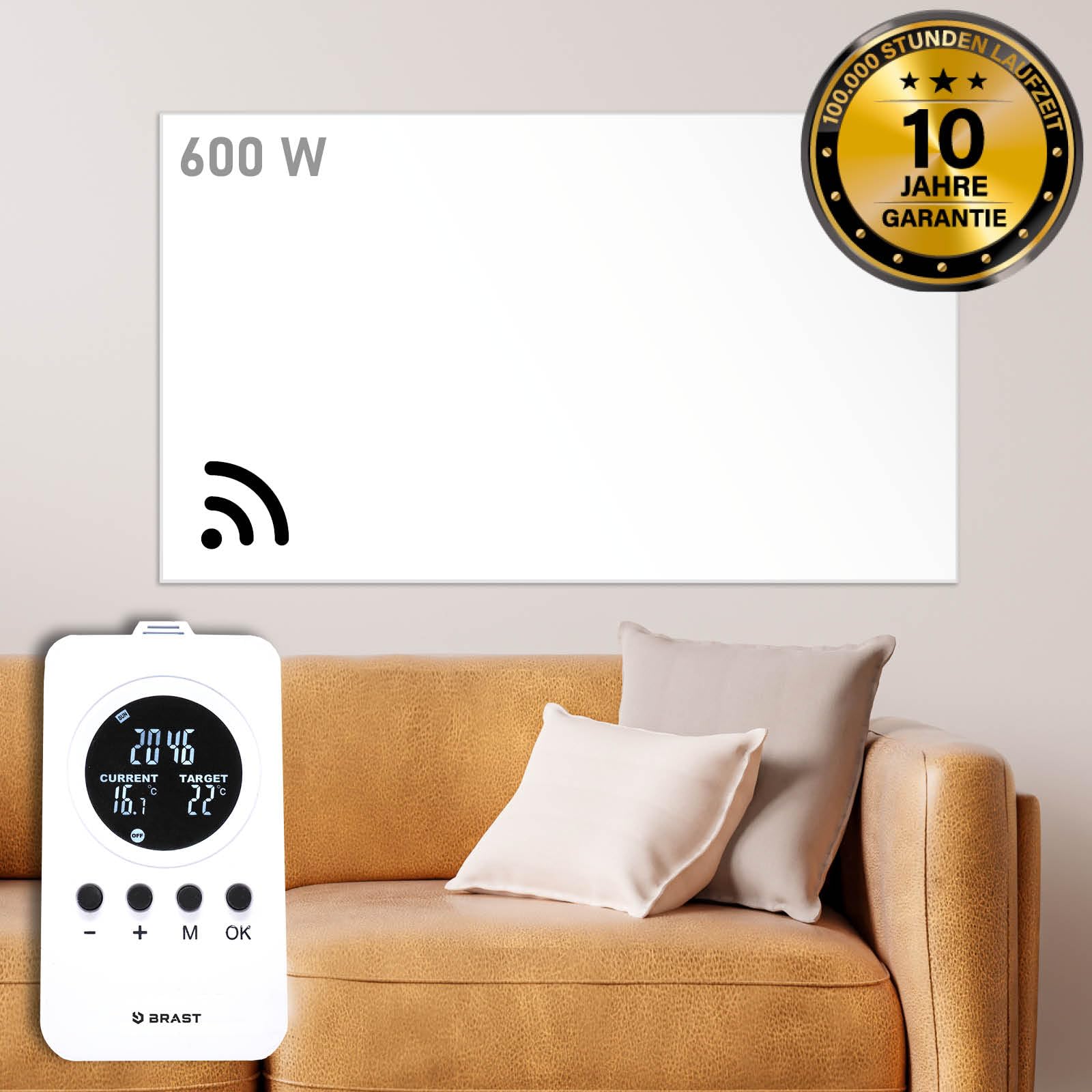 brast-infrarotheizung-600w-mit-thermostat-fernbedienung image 2