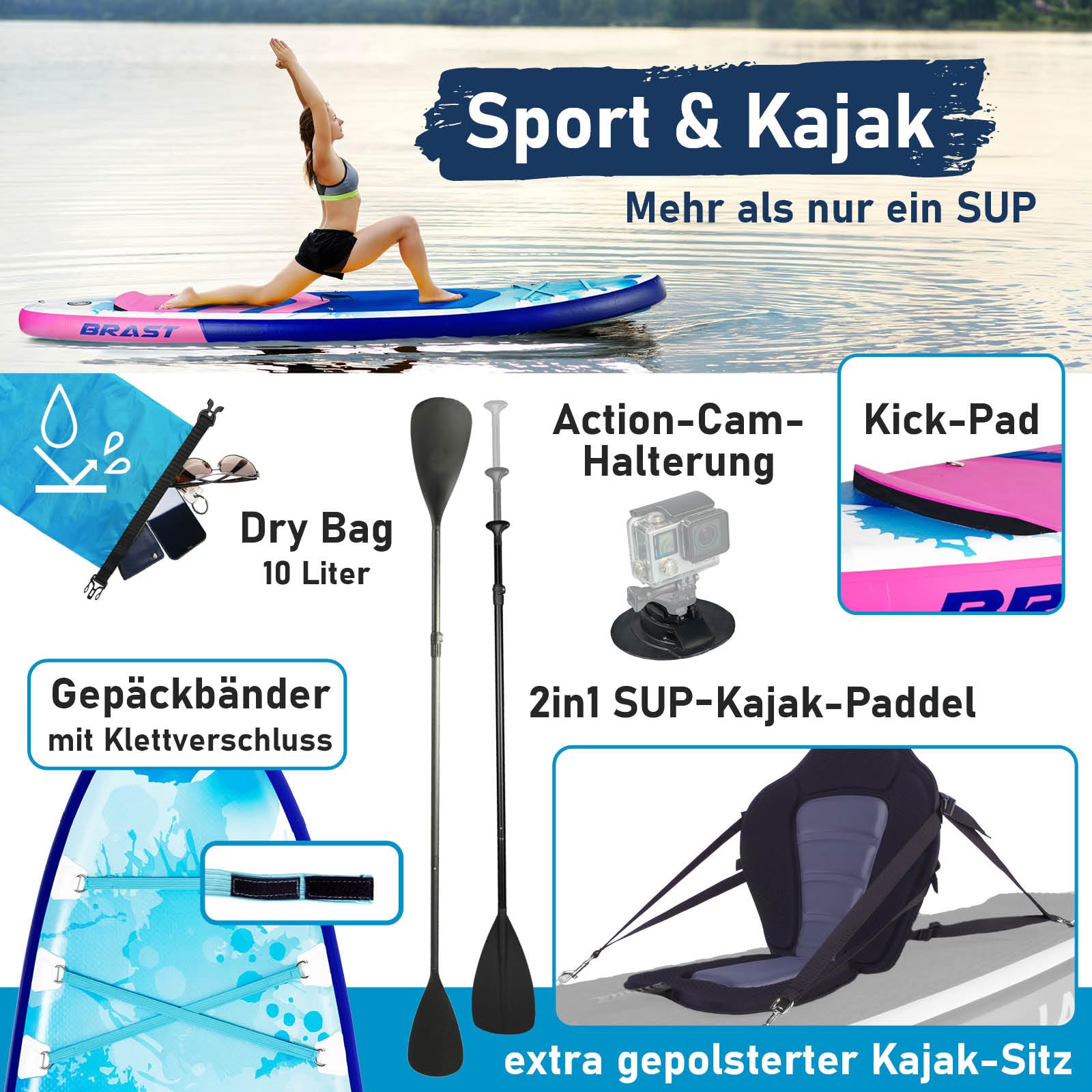 brast-lady-sup-board-set-300x76-cm-mit-kajaksitz-bis-150-kg-3 image 5