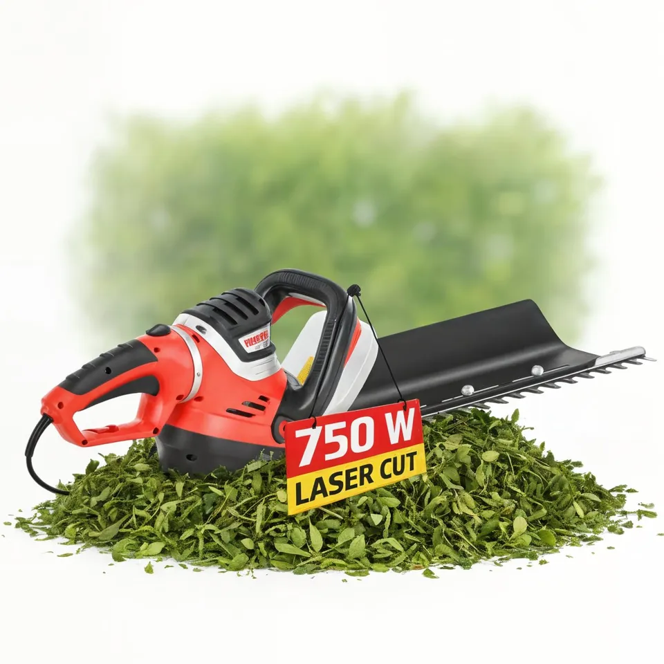 hecht-heckenschere-elektro-750w-61cm-mit-schnittgutsammler image 1