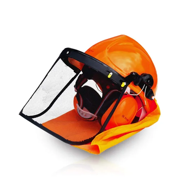 hecht-900100-forstschutzhelm-4in1-mit-visier-und-geh-rschutz image 1