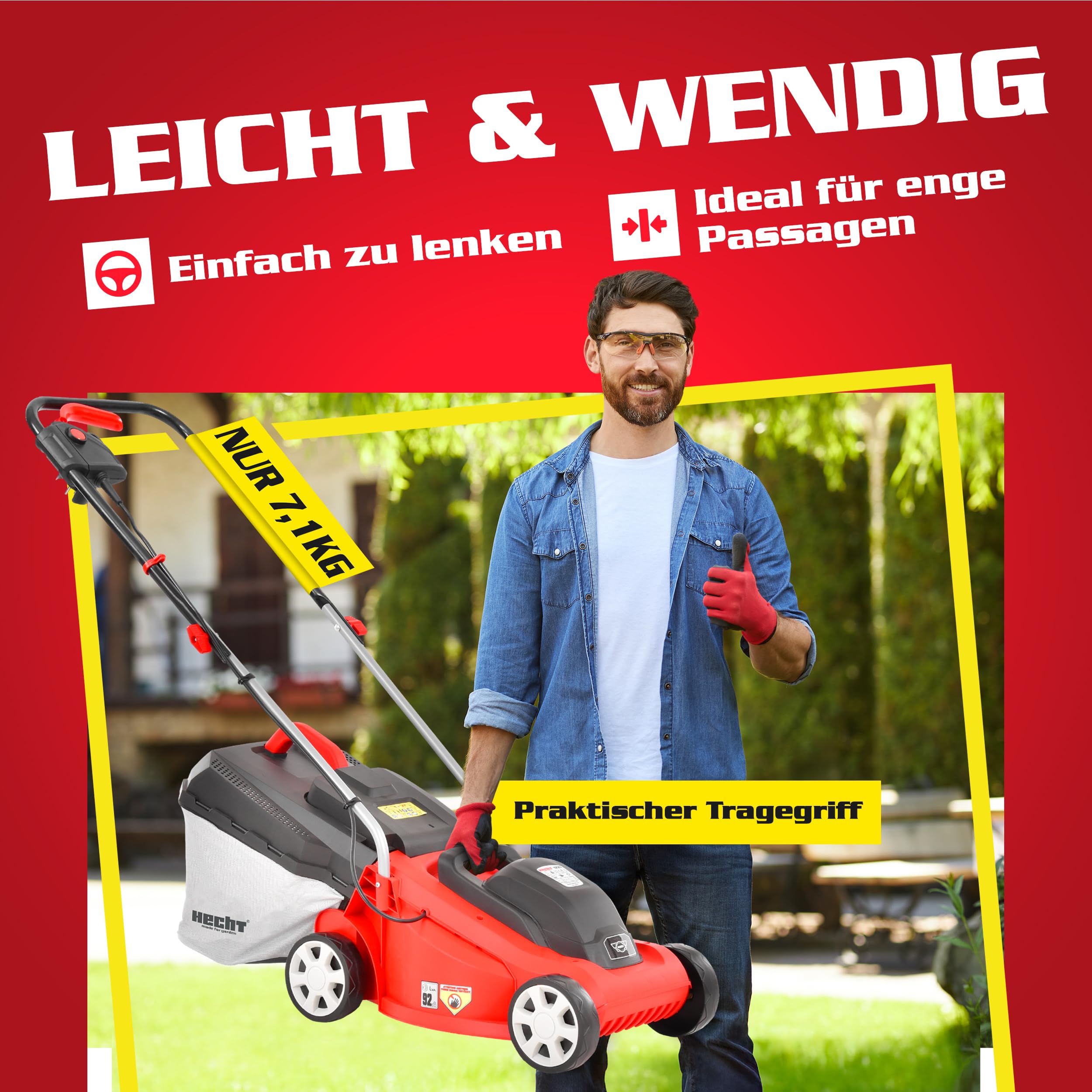 hecht-elektro-rasenm-her-1300-w-33-cm-mit-30-l-fangkorb image 3