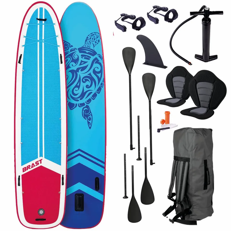 brast-family-sup-board-370-cm-xxl-stand-up-paddle-mit-kajak-sitz image 1