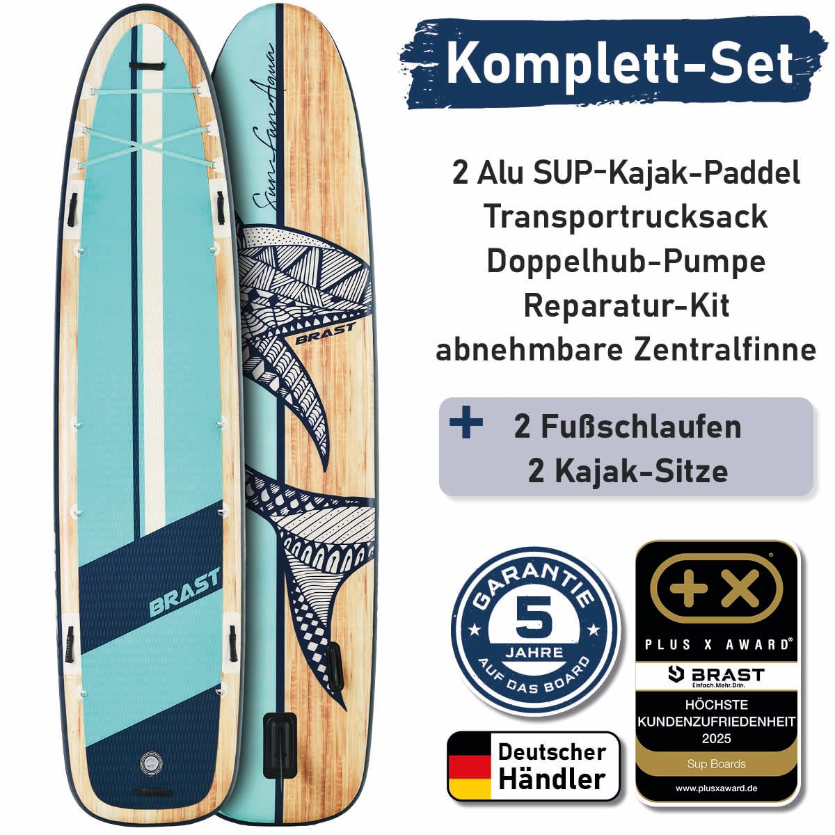 brast-family-sup-board-370-aufblasbar-xxl-stand-up-paddle-set-250kg image 7