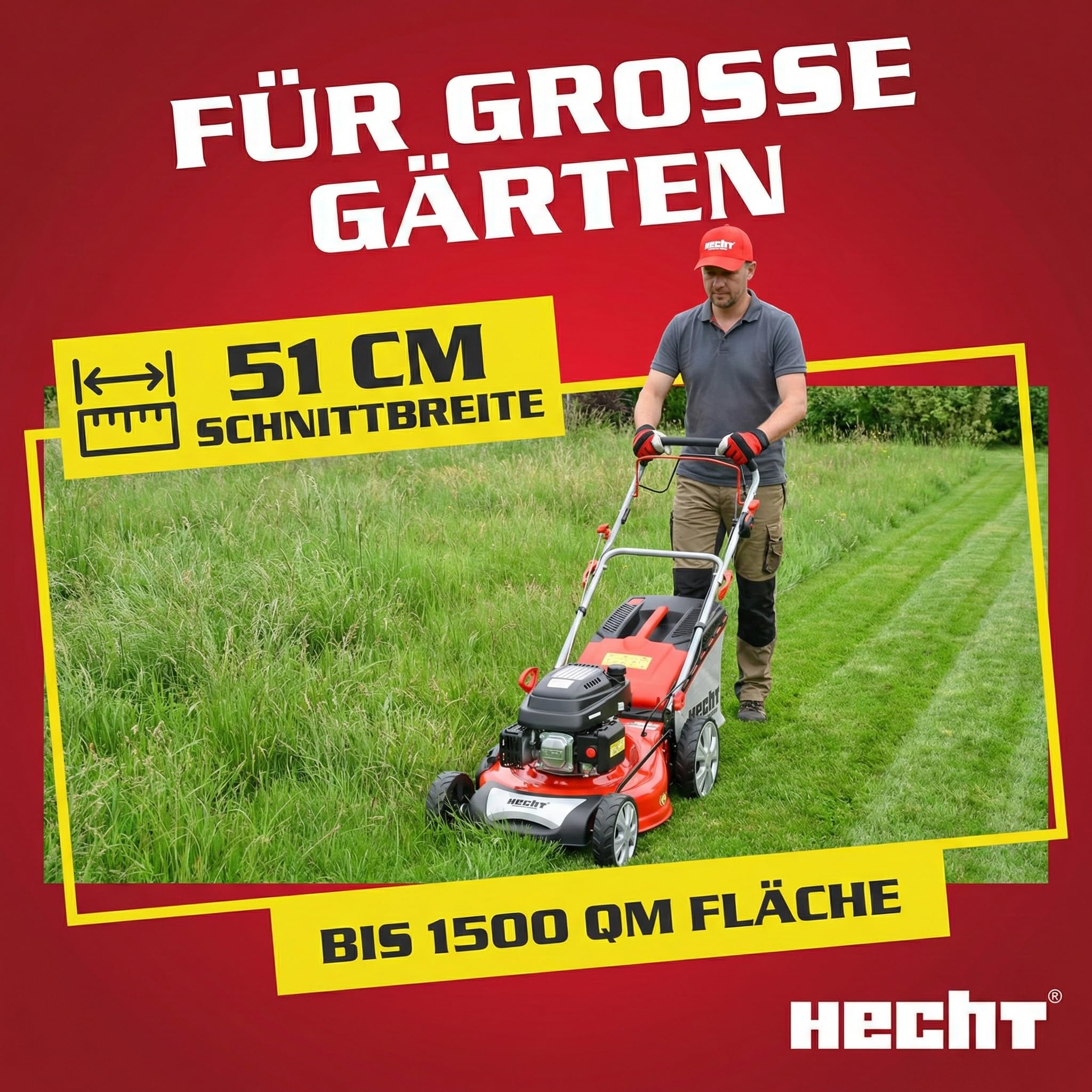 hecht-benzin-rasenm-her-51cm-5-2ps-mit-antrieb-und-70l-korb image 5