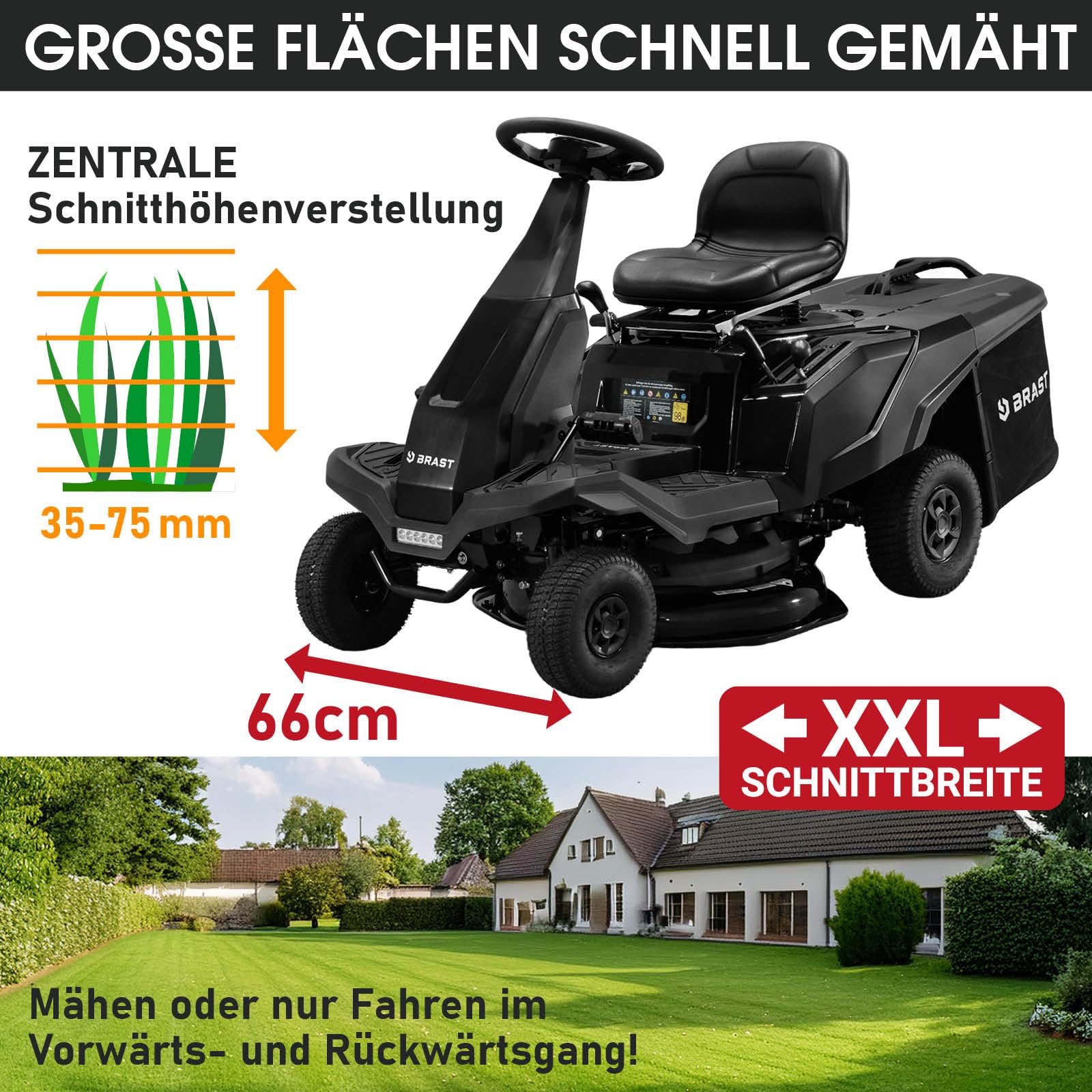 brast-benzin-rasentraktor-66cm-mit-elektrostart-automatik image 3
