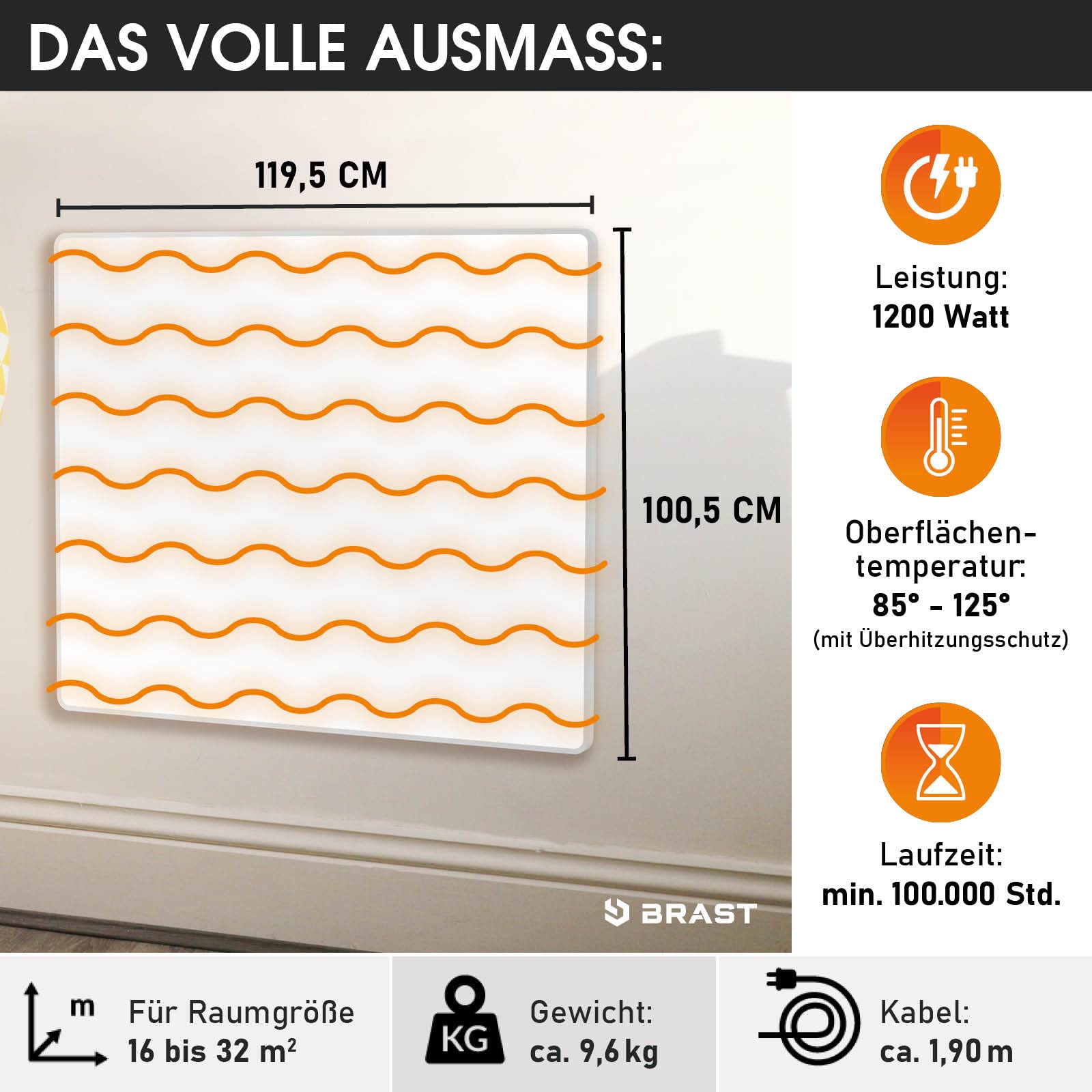 brast-infrarotheizung-1200w-wand-mit-thermostat image 4