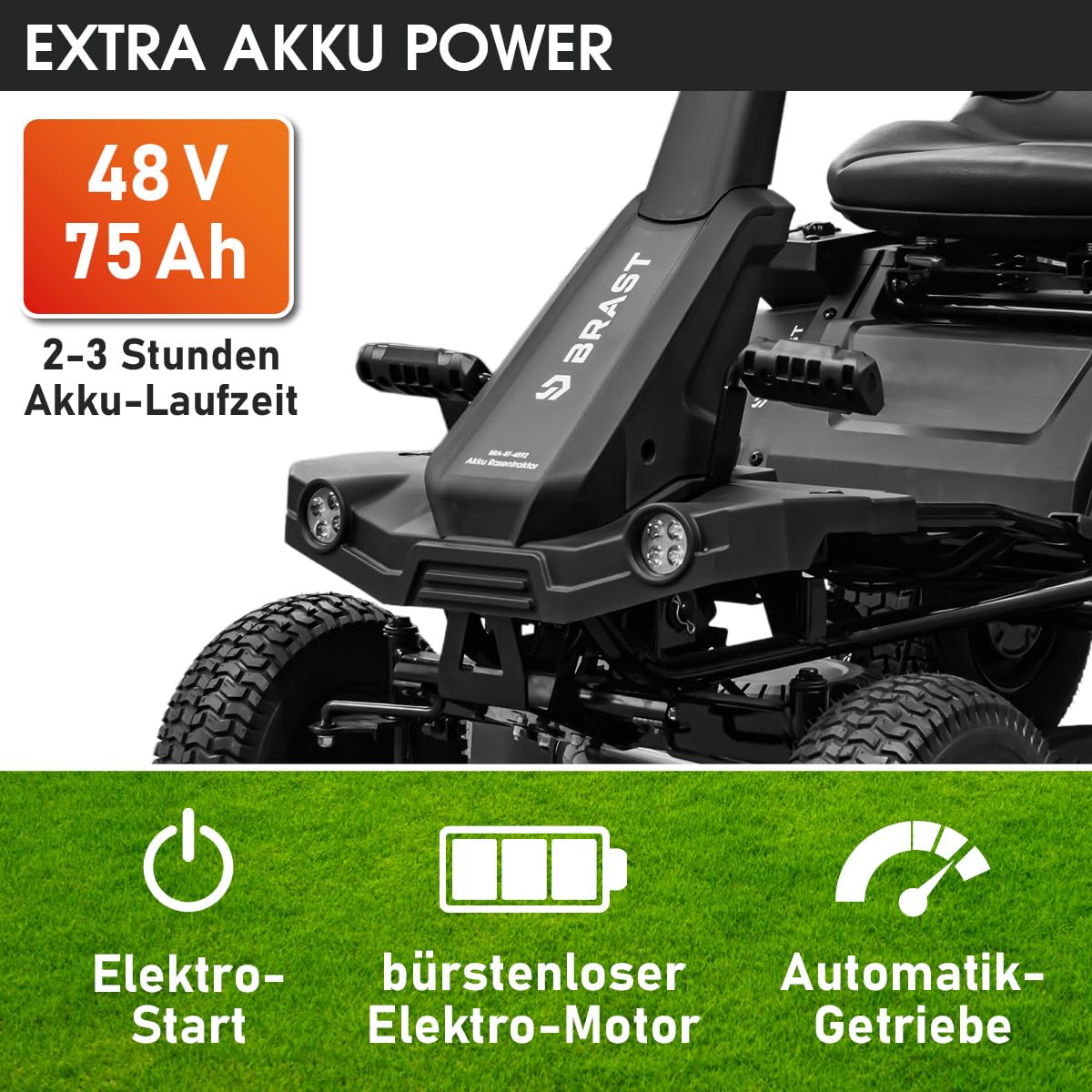brast-akku-rasentraktor-48v-92cm-mit-150l-fangkorb image 2