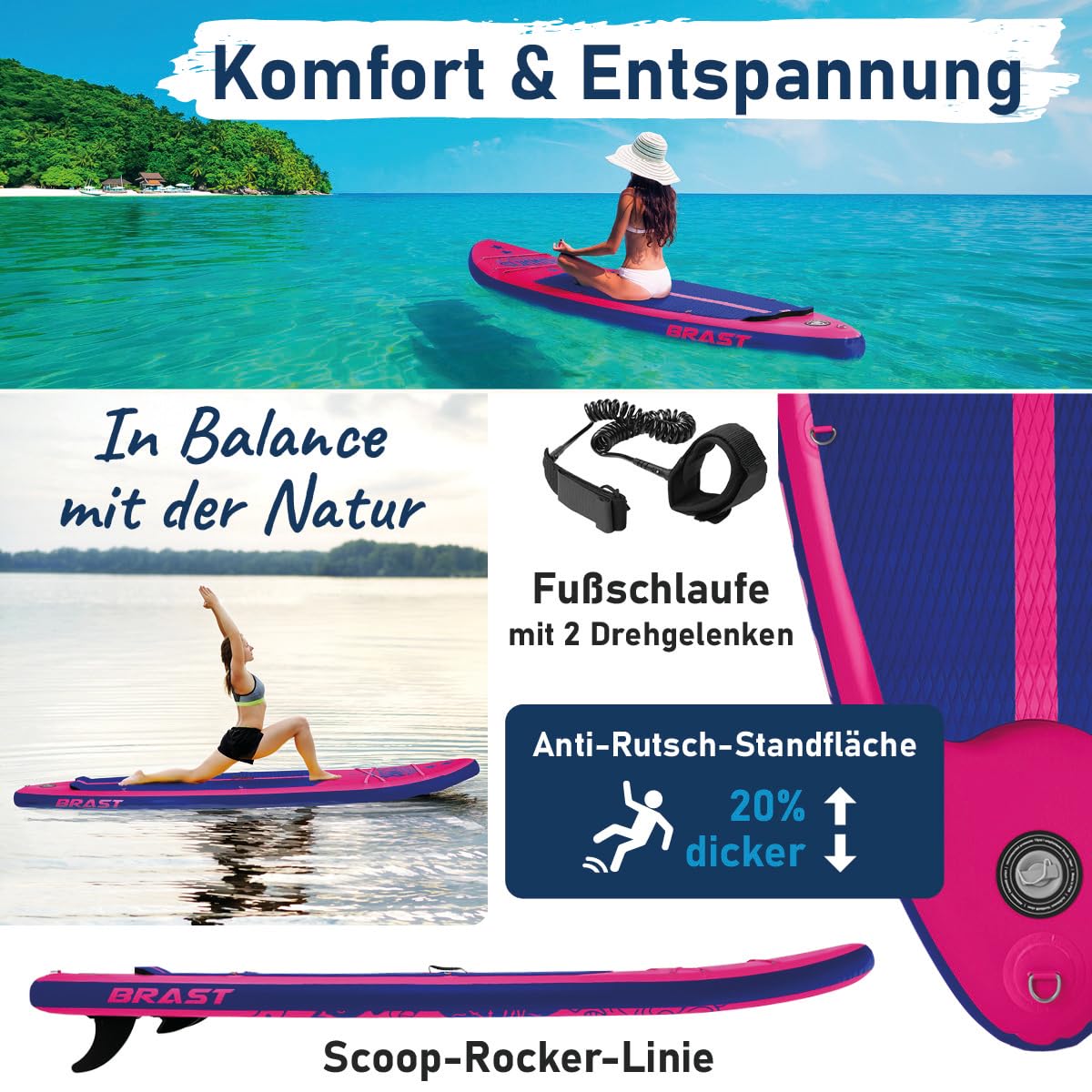 brast-summer-sup-board-set-320x81cm-200kg-mit-kajaksitz image 6