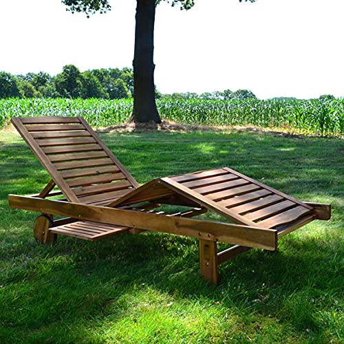 hecht-resort-a-lounger-gartenliege-akazienholz-mit-tisch image 3