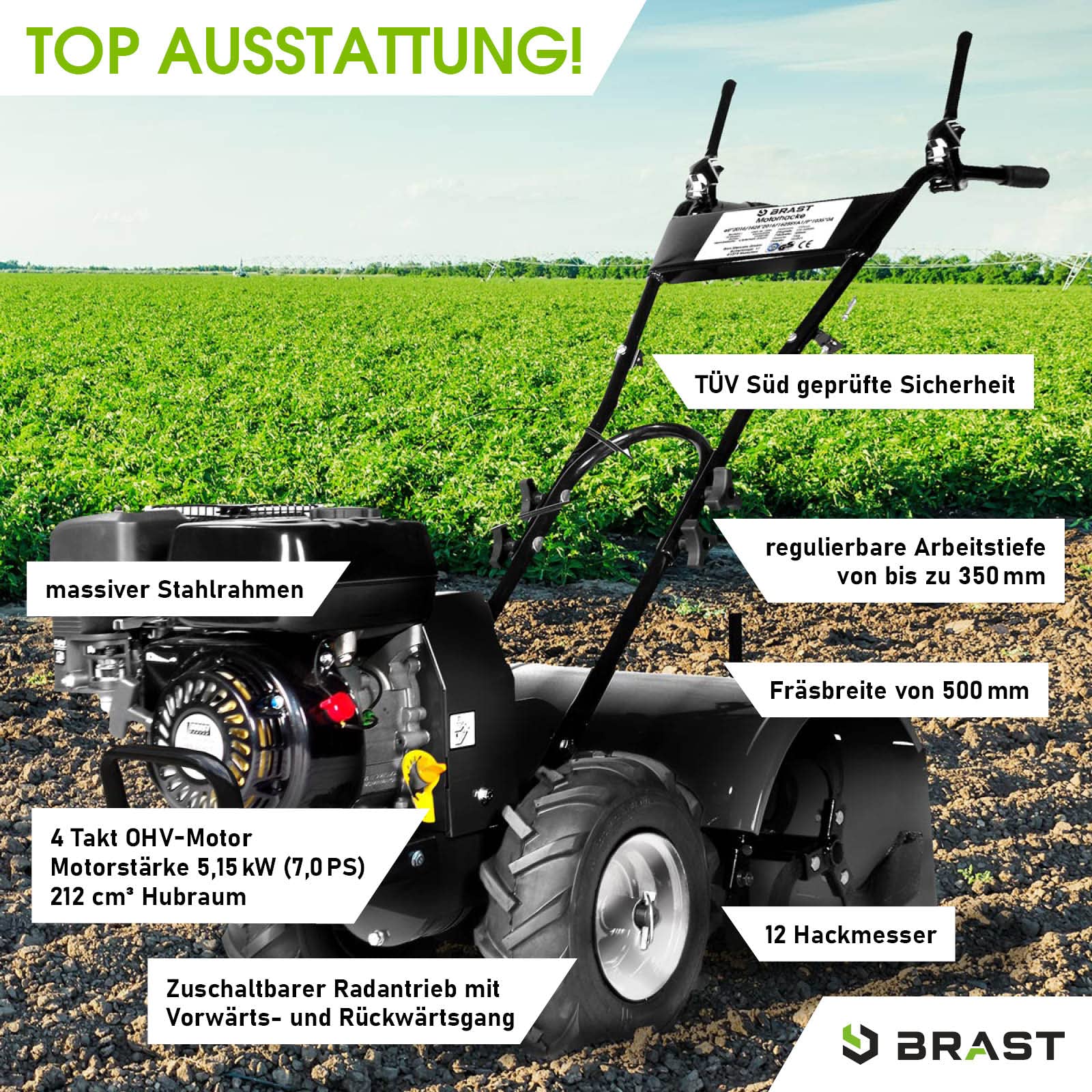 brast-brb-af-7000-motorhacke-benzin-50-cm-7-ps image 2