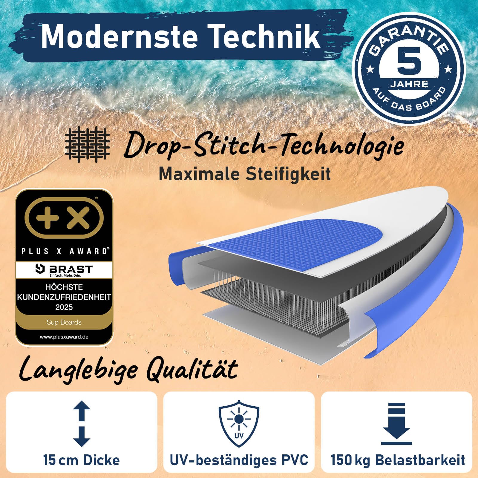 brast-lady-sup-board-300cm-set-aufblasbar-mit-kajaksitz-150kg image 3