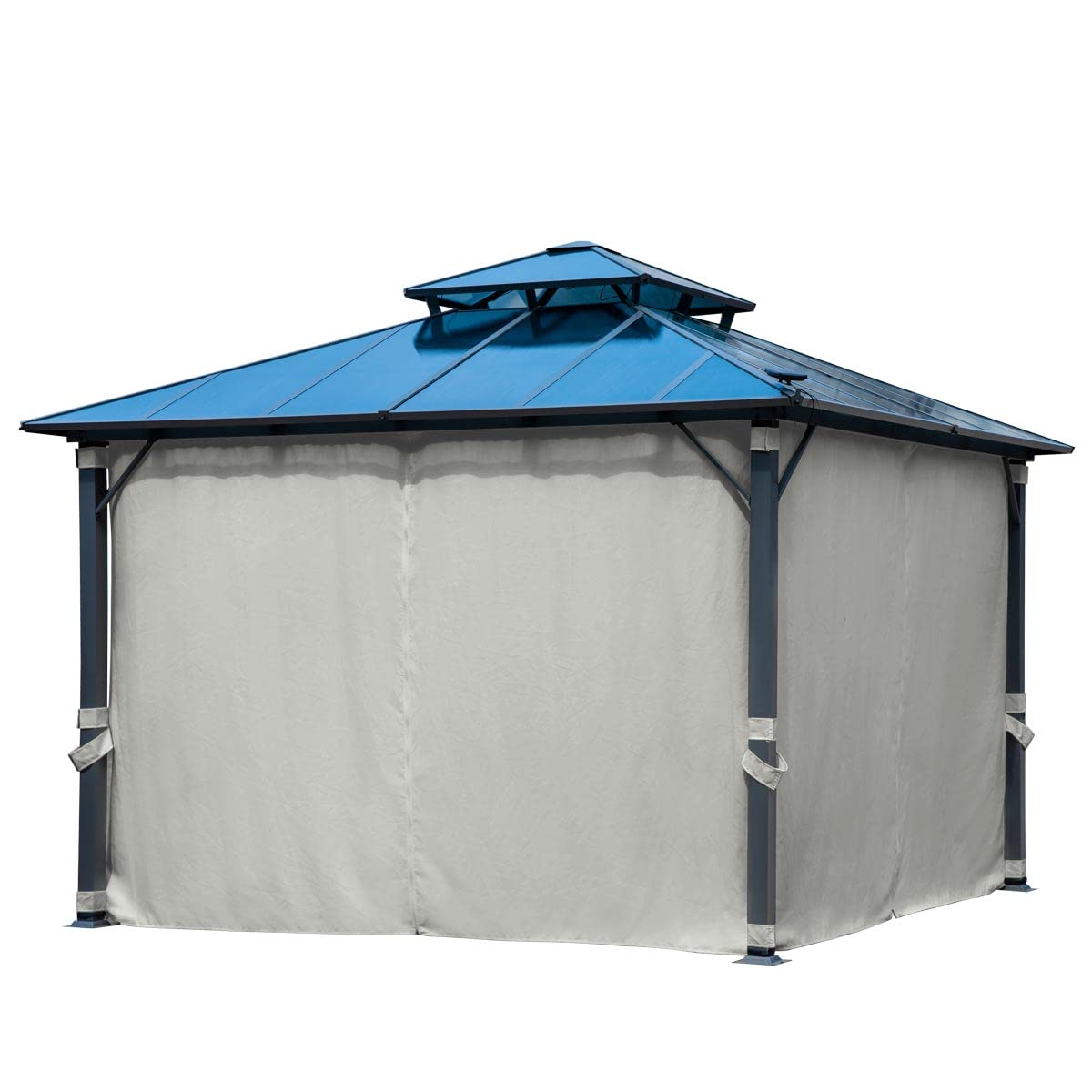 brast-pagode-pavillon-3-5x3-5m-hellgrau-mit-led image 5