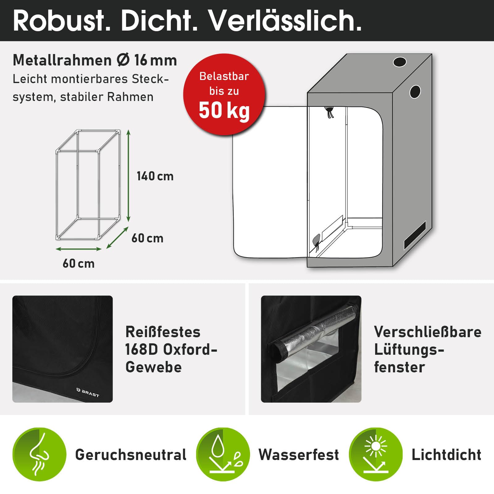 brast-growcube-growbox-komplettset-60x60x140-cm-l-led-100-w image 5