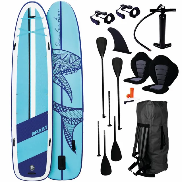 brast-family-xxl-sup-board-370-cm-set-mit-kajaksitz-250-kg image 1
