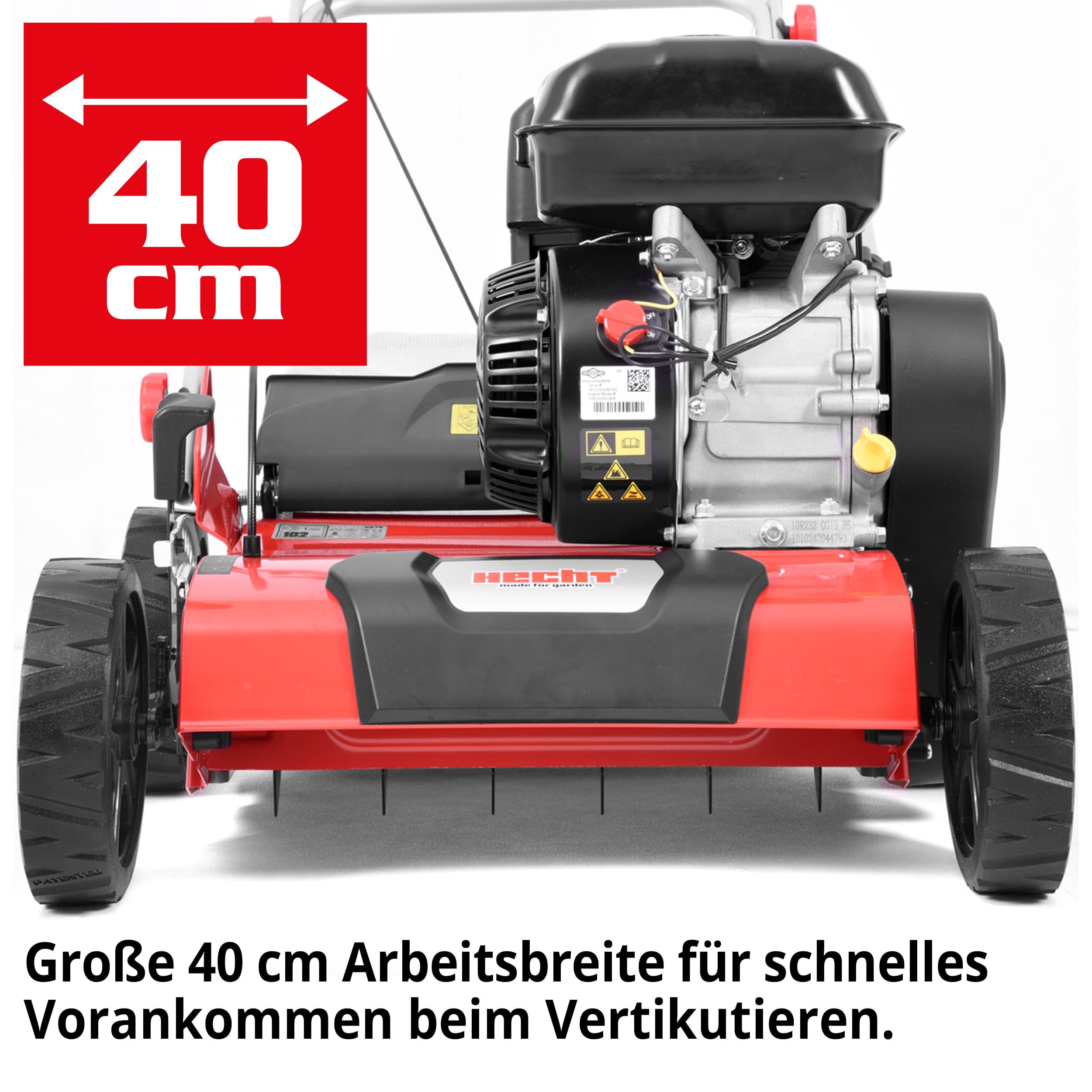 hecht-benzin-vertikutierer-40-cm-mit-45-l-fangkorb image 4